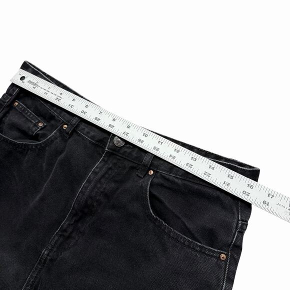 Sinsay Mom Fit Jeans Black Women’s US Sz 10 High Rise Straight Leg - Picture 2 of 12